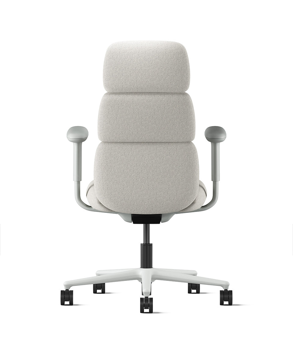 Asari Stuhl mit hoher Rückenlehne Blanched Alpine