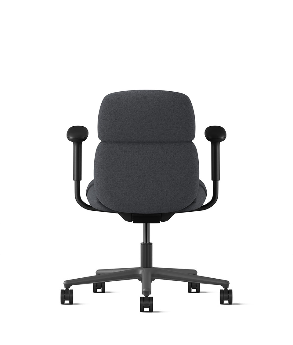 Asari Stuhl mit mittelhoher Rückenlehne Knight Graphite