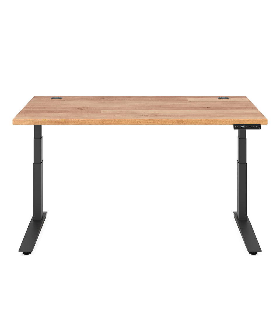 Fully Jarvis Hartholz-Sitz-Steh-Schreibtisch