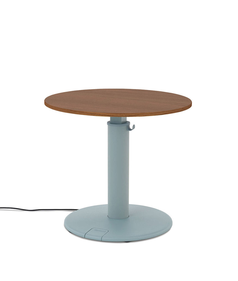 OE1 Round Stehschreibtisch Helle Esche 
