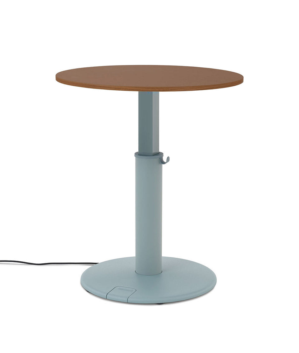 OE1 Round Stehschreibtisch Helle Esche 