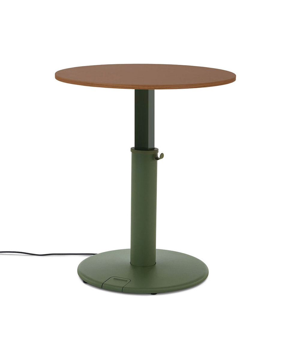 OE1 Round Stehschreibtisch Helle Esche 