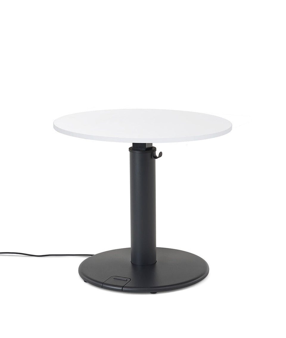 OE1 Round Stehschreibtisch Studio Weiß 