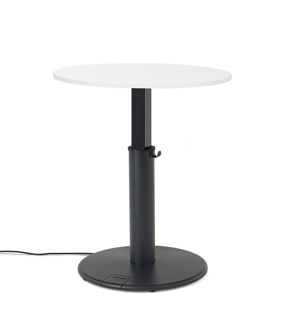 OE1 Round Stehschreibtisch Studio Weiß 