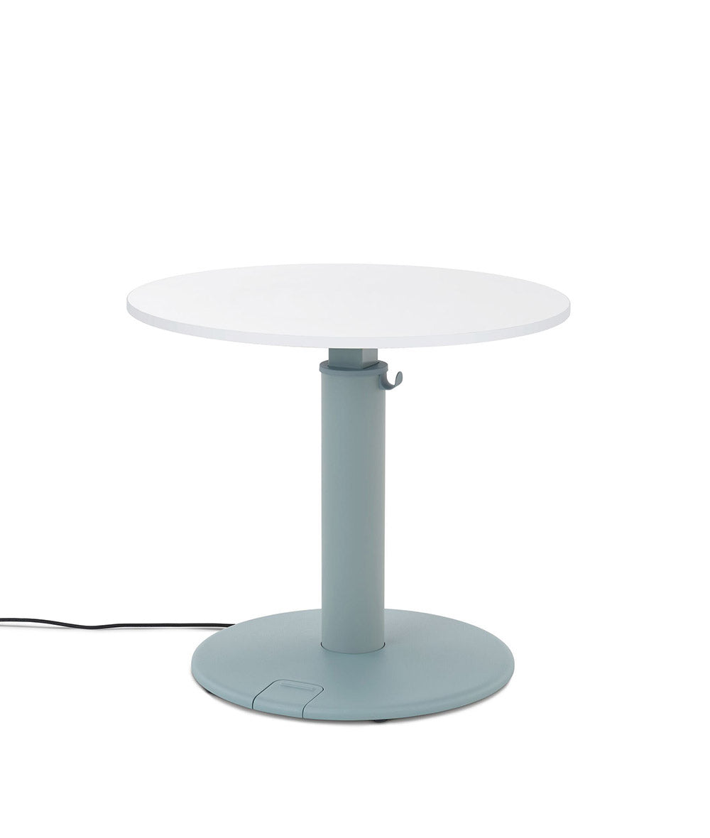 OE1 Round Stehschreibtisch Studio Weiß 