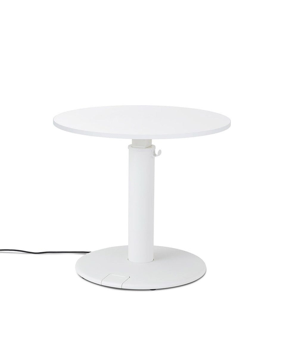 OE1 Round Stehschreibtisch Studio Weiß 