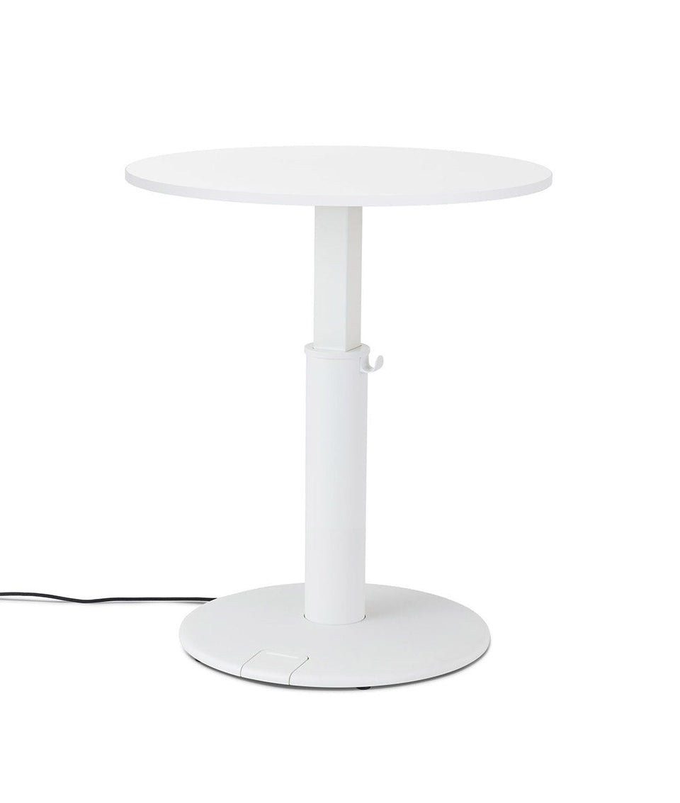 OE1 Round Stehschreibtisch Studio Weiß 