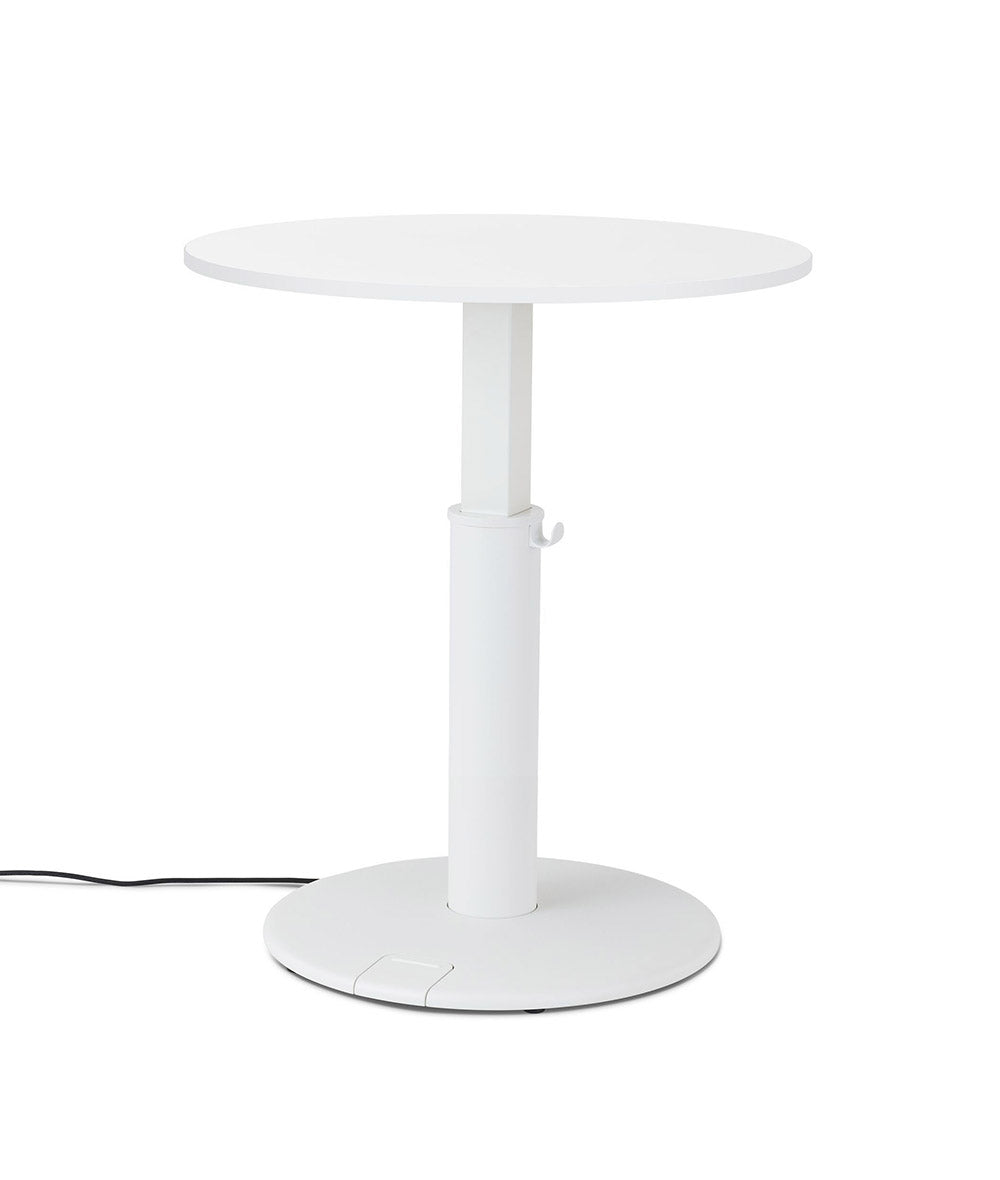 OE1 Round Stehschreibtisch Studio Weiß 