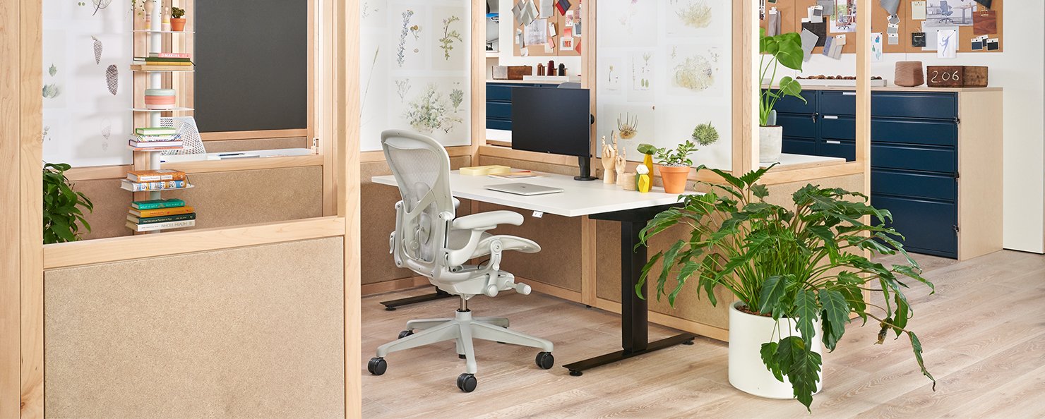Home office setting in Herman Miller retail space