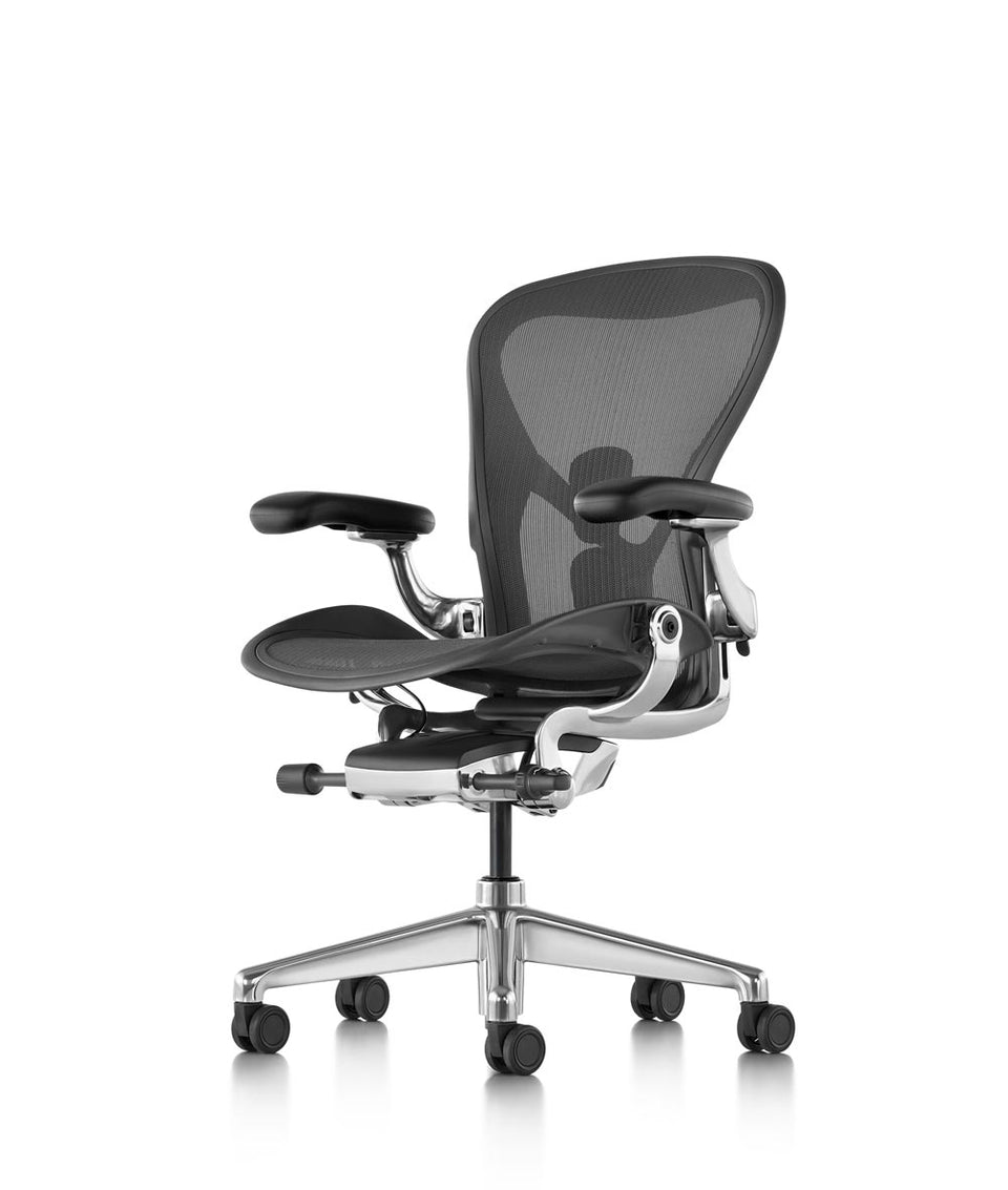 Aeron Bürostuhl Graphite/Poliert