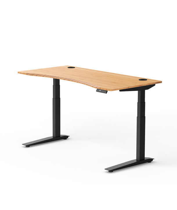 Fully Jarvis Contour Bambus-Sitz-Steh-Schreibtisch, 1200 x 800