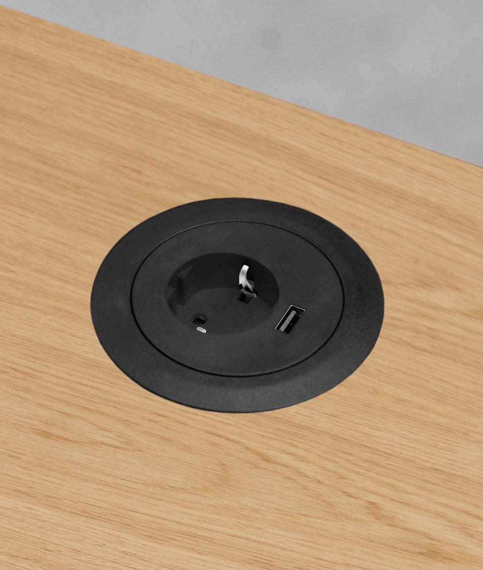 Fully Jarvis Hartholz-Sitz-Steh-Schreibtisch