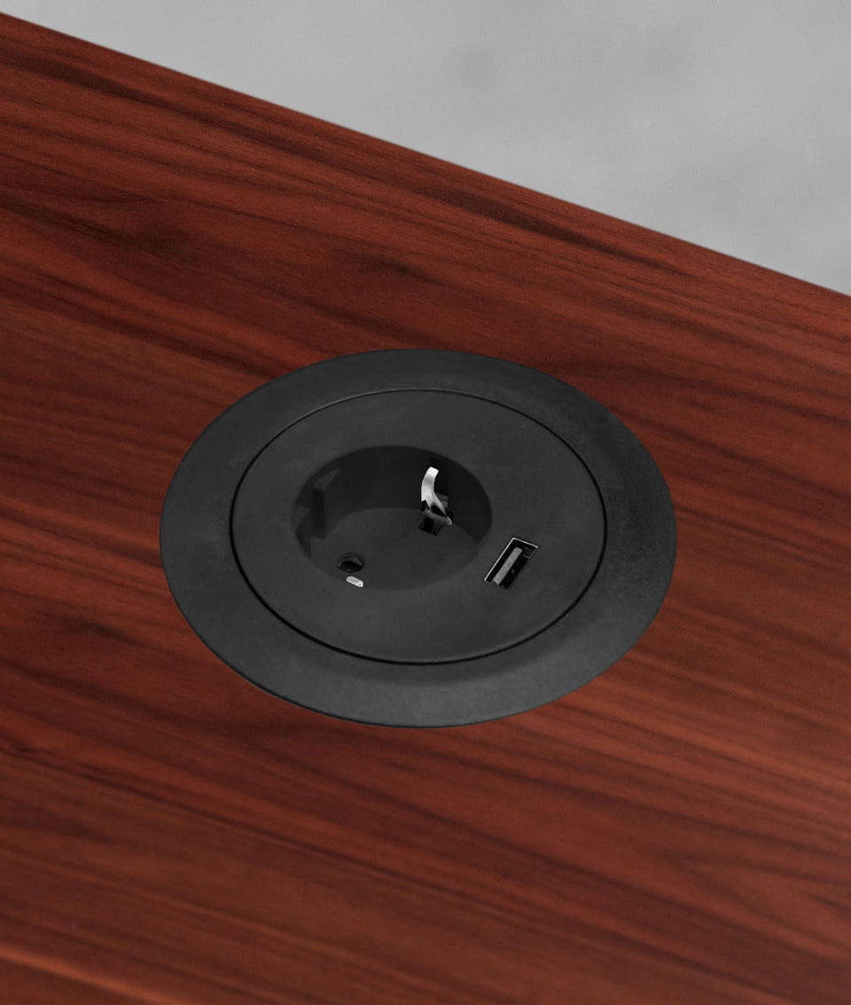 Fully Jarvis Hartholz-Sitz-Steh-Schreibtisch