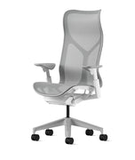 Cosm Stuhl mit hoher Rückenlehne Weiß/Mineral